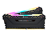 CORSAIR Vengeance RGB PRO - DDR4 - kit - 16 GB: 2 x 8 GB - DIMM 288-pin - 3200 MHz / PC4-25600 - CL16 - 1.35 V - unbuffered - non-ECC - black
