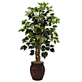Nearly Natural 44"H Plastic Ficus Tree With Decorative Planter 1 thumbnail image