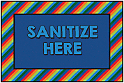 Carpets for Kids® KID$Value Rugs™ Rainbow Striped Sanitize Activity Rug, 3' x 4 1/2' , Multicolor 1 thumbnail image