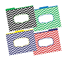 Barker Creek Tab File Folders, 8 1/2" x 11", Letter Size, Chevron Nautical, Pack Of 12 1 thumbnail image