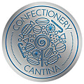 Custom 1-Color Foil-Embossed Labels And Stickers, 1-1/2" Circle, Box Of 500 Labels 1 thumbnail image