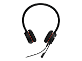 Jabra Evolve 30 II Headset - Stereo - USB Type C, Mini-phone (3.5mm) - Wired - 32 Ohm - 150 Hz - 7 kHz - Over-the-head, On-ear - Binaural - Supra-aural - 3.94 ft Cable - Electret, Condenser Microphone - Noise Canceling - Black