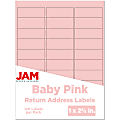 JAM Paper® Mailing Address Labels, Rectangle, 2 5/8" x 1", Baby Pink, Pack Of 120 1 thumbnail image