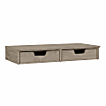 Bush Furniture Fairview 27"W Computer Desktop Organizer With Drawers, Shiplap Gray, Standard Delivery