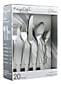 MegaChef Gibbous Stainless-Steel 20-Piece Flatware Utensil Set, Matte Silver 1 thumbnail image