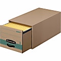 Bankers Box® Stor/Drawer® Steel Plus™ Drawer Files, Letter Size, 23 1/4" x 12 1/2" x 10 3/8", 100% Recycled, Kraft/Green, Pack Of 6 1 thumbnail image