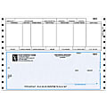 Custom Continuous Payroll Checks For Sage Peachtree®, 9 1/2" x 6 1/2", 2-Part, Box Of 250