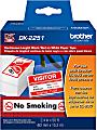 Brother® DK-2251 Continuous-Length Tape, 2.4" x 50', Black/Red/White 1 thumbnail image