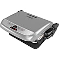 George Foreman Evolve Grill With Waffle Plates And Ceramic Grill Plates - Platinum