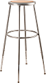 National Public Seating Adjustable Hardboard Stool, 31 1/2 - 38 1/2"H, Gray 1 thumbnail image