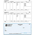 Laser Payroll Checks For RealWorld®, 8 1/2" x 11", 2-Part, Box Of 250, CP84, Bottom Voucher