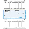 Laser Payroll Checks For One Write Plus®, 8 1/2" x 11", 2-Part, Box Of 250, CP90, Middle Voucher