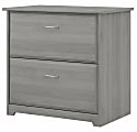 Bush Furniture Cabot 2-Drawer Lateral File Cabinet, Modern Gray, Standard Delivery