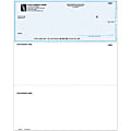 Custom Laser Multipurpose Voucher Checks, Without Lines For Quicken® / Quickbooks® / Microsoft®, 8 1/2" x 11", 2-Part, Box Of 250