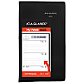 2025 AT-A-GLANCE® DayMinder® Weekly Planner, 3-1/2" x 6", Black, January 2025 To December 2025, SK4800