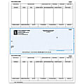 Laser Payroll Checks For One Write Plus®, 8 1/2" x 11", Box Of 250, CP80, Middle Voucher