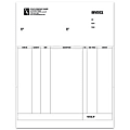 Custom Laser Invoice For Simply Accounting®, 8 1/2" x 11", 1 Part, Box Of 250