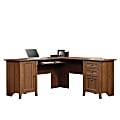 Sauder® Carson Forge 67"W "L"-Shaped Corner Desk, Washington Cherry