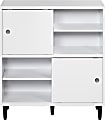 Trendfurn Evolution 36"W Clik Tool-Less Cabinet, White/Wenge 1 thumbnail image