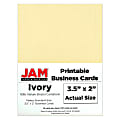JAM Paper® Printable Business Cards, 3.5" x 2", Ivory, Pack Of 100 1 thumbnail image
