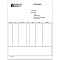 Custom LF-CS41 Laser Statement For Sage Peachtree®, 8 1/2" x 11", 1 Part, Box Of 250