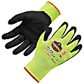 Ergodyne ProFlex 7021 Polyester Hi-Vis Nitrile-Coated Gloves, Small, Lime