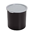 Cambro Round Crocks With Lids, 2.7-Quart, Black, Set Of 6 Crocks 1 thumbnail image