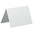 JAM Paper® Strathmore Fold-Over Cards, 4 Bar, 3 1/2" x 4 7/8", Bright White, Pack Of 25