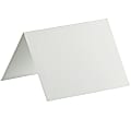 JAM Paper® Strathmore Fold-Over Cards, With Panel, 4 Bar, 3 1/2" x 4 7/8", Bright White, Pack Of 25