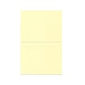 JAM Paper® Strathmore Fold-Over Cards, With Panel, 4 3/8" x 5 7/16", Ivory, Pack Of 25