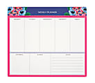 Office Depot® Brand Weekly Mouse Desk Pad Calendar, 8" x 9", Watercolor, January to December 2018