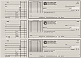 Custom 3-To-A-Page Checks, Style 72, 8 1/4" x 3 1/24", Box Of 300