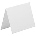 JAM Paper® Fold-Over Cards, A6, 4 5/8" x 6 1/4", Strathmore Bright White, Pack Of 25