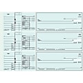 Custom 3-To-A-Page Checks, Style 41, 8 1/4" x 3 1/24", 2 Part, Box Of 300 1 thumbnail image