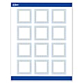 Avery® Print-To-The-Edge Labels & Sure Feed®, S00-DME-PRWMP10, 2" x 2", Matte White, Preprinted Blue Border & Gold Dots Design, Pack Of 120 1 thumbnail image