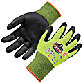 Ergodyne ProFlex 7022 Polyester Hi-Vis Nitrile-Coated Gloves, 2XL, Lime