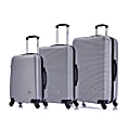 InUSA Royal ABS Rolling Luggage Set, Silver, Set Of 3 Pieces 1 thumbnail image