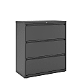WorkPro® 36"W x 18-5/8"D Lateral 3-Drawer File Cabinet, Charcoal 1 thumbnail image