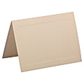 JAM Paper® Strathmore Fold-Over Cards, With Panel, 5" x 6 5/8", Ivory, Pack Of 25