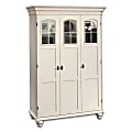 Christopher Lowell Shore Computer Armoire, 76 1/2"H x 51"W x 22 3/4"D, Antiqued White 1 thumbnail image
