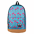 Volkano Suede Series Flamingo Backpack With 15.6" Laptop Pocket, Aqua/Pink Flamingo  1 thumbnail image