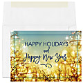 Custom Full-Color Holiday Cards With Envelopes, 7" x 5", Light Up The Seasons, Box Of 25 Cards