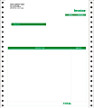 Custom Continuous Forms For Invoice, QuickBooks®, 9 1/2" x 11", 3-Part, Box Of 250