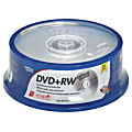 Office Depot® Brand DVD+RW Rewritable Media Spindle, 4.7GB/120 Minutes, Pack Of 25 1 thumbnail image