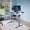 VARI Electric Standing Desk With ComfortEdge, 48"W, White