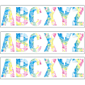 Eureka 7" Deco Letters, Fluorescent Tie-Dye, 129 Letters Per Pack, Set Of 3 Packs