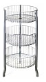 Azar Displays 3-Tier Wire Storage Bin, Extra Large Size, 45" x 18"W, White 1 thumbnail image