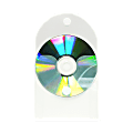 Baumgartens Top Loaded Adhesive CD/DVD Pockets 1 CD/DVD 5 Pack Clear (61801) - 1 x CD/DVD Capacity - For 5" x 5" Sheet - Clear - Plastic - 5 / Pack 1 thumbnail image
