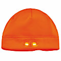 Ergodyne N-Ferno 6804 LED Light Fleece Skull Cap Beanie Hat, Orange