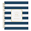 2025 Day Designer Daily/Monthly Planning Calendar, 8” x 10”, Rugby Stripe Navy, January 2025 To December 2025 1 thumbnail image